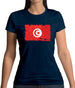 Tunisia Grunge Style Flag Womens T-Shirt