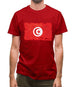 Tunisia Grunge Style Flag Mens T-Shirt