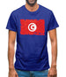 Tunisia Grunge Style Flag Mens T-Shirt
