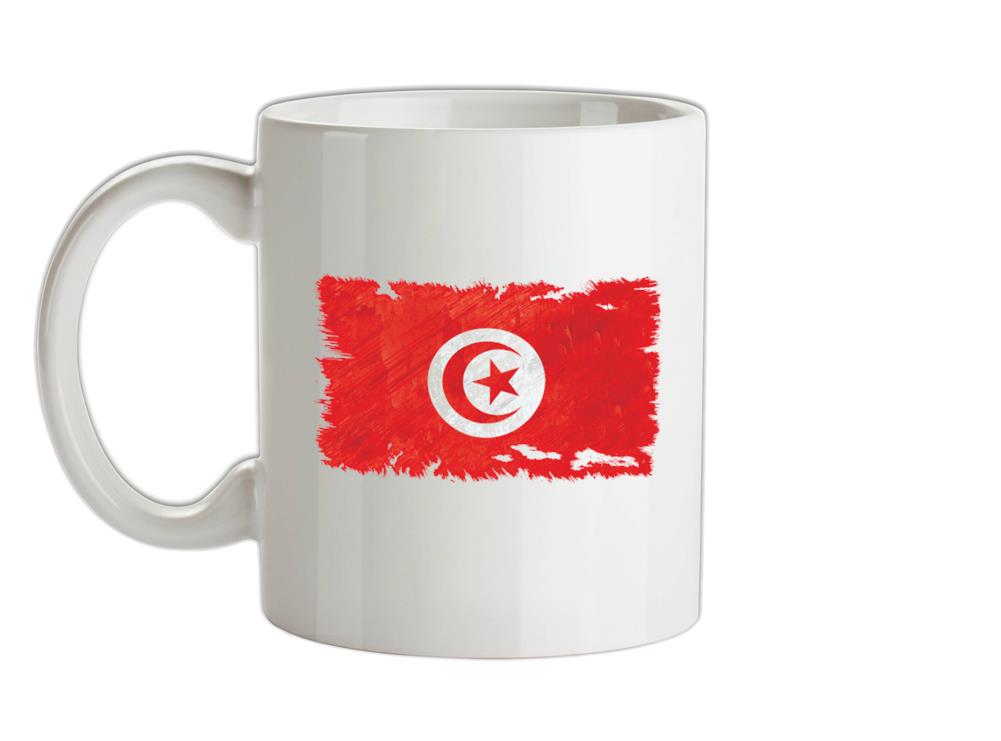 Tunisia Grunge Style Flag Ceramic Mug