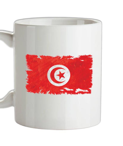 Tunisia Grunge Style Flag Ceramic Mug