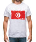 Tunisia Grunge Style Flag Mens T-Shirt