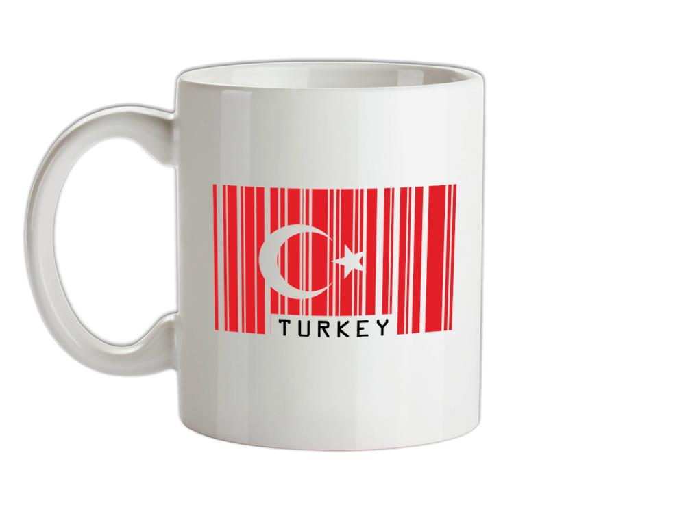 Turkey Barcode Style Flag Ceramic Mug