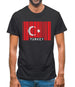 Turkey Barcode Style Flag Mens T-Shirt