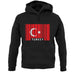 Turkey Barcode Style Flag unisex hoodie