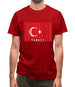 Turkey Barcode Style Flag Mens T-Shirt