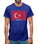 Turkey Barcode Style Flag Mens T-Shirt