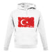 Turkey Grunge Style Flag unisex hoodie