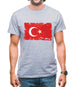 Turkey Grunge Style Flag Mens T-Shirt