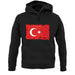 Turkey Grunge Style Flag unisex hoodie