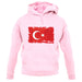 Turkey Grunge Style Flag unisex hoodie