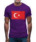 Turkey Grunge Style Flag Mens T-Shirt