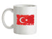 Turkey Grunge Style Flag Ceramic Mug