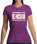 Turkish Republic Of Northern Cyprus Barcode Style Flag Womens T-Shirt