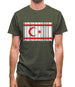 Turkish Republic Of Northern Cyprus Barcode Style Flag Mens T-Shirt