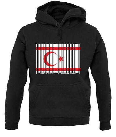 Turkish Republic Of Northern Cyprus Barcode Style Flag unisex hoodie