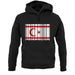 Turkish Republic Of Northern Cyprus Barcode Style Flag unisex hoodie