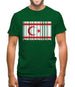 Turkish Republic Of Northern Cyprus Barcode Style Flag Mens T-Shirt