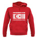 Turkish Republic Of Northern Cyprus Barcode Style Flag unisex hoodie