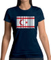 Turkish Republic Of Northern Cyprus Barcode Style Flag Womens T-Shirt