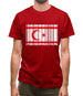 Turkish Republic Of Northern Cyprus Barcode Style Flag Mens T-Shirt