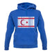 Turkish Republic Of Northern Cyprus Barcode Style Flag unisex hoodie