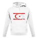 Turkish Republic Of Northern Cyprus Grunge Style Flag unisex hoodie