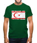 Turkish Republic Of Northern Cyprus Grunge Style Flag Mens T-Shirt