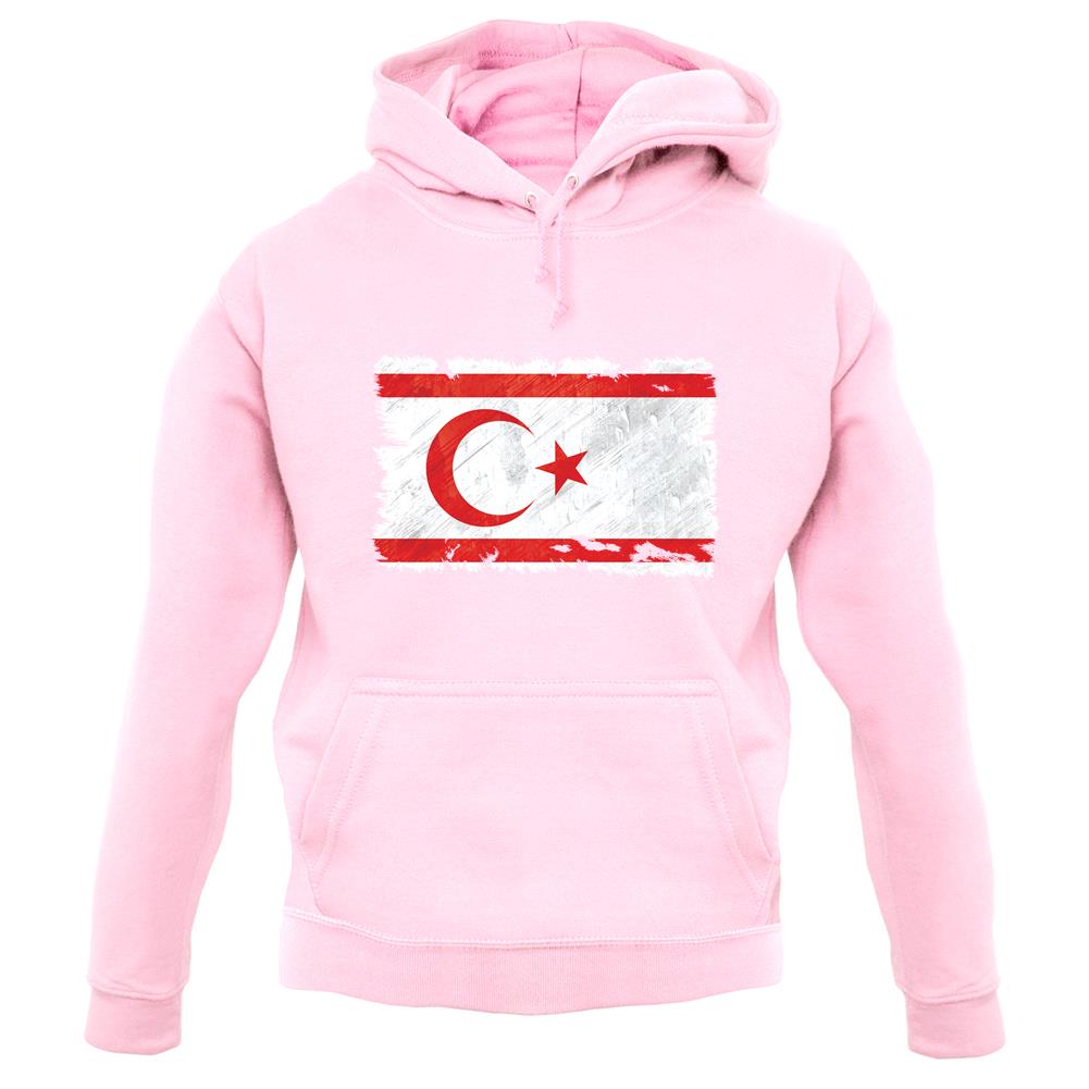 Turkish Republic Of Northern Cyprus Grunge Style Flag unisex hoodie