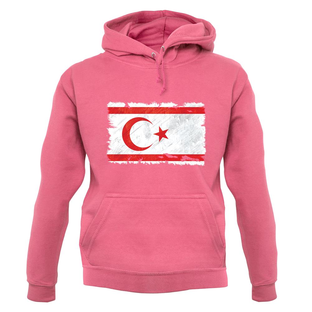 Turkish Republic Of Northern Cyprus Grunge Style Flag unisex hoodie
