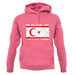 Turkish Republic Of Northern Cyprus Grunge Style Flag unisex hoodie