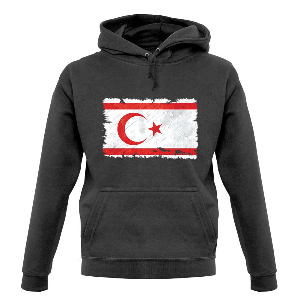Turkish Republic Of Northern Cyprus Grunge Style Flag unisex hoodie