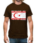 Turkish Republic Of Northern Cyprus Grunge Style Flag Mens T-Shirt