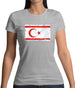 Turkish Republic Of Northern Cyprus Grunge Style Flag Womens T-Shirt