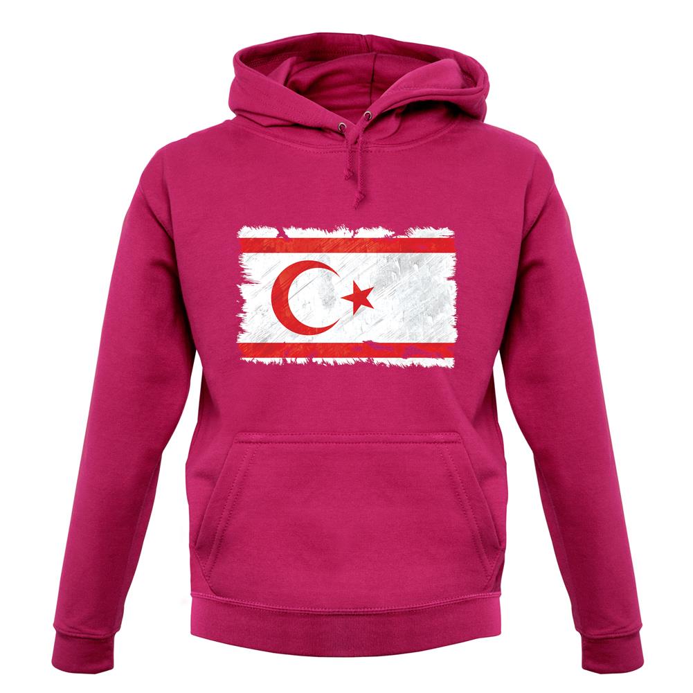 Turkish Republic Of Northern Cyprus Grunge Style Flag unisex hoodie