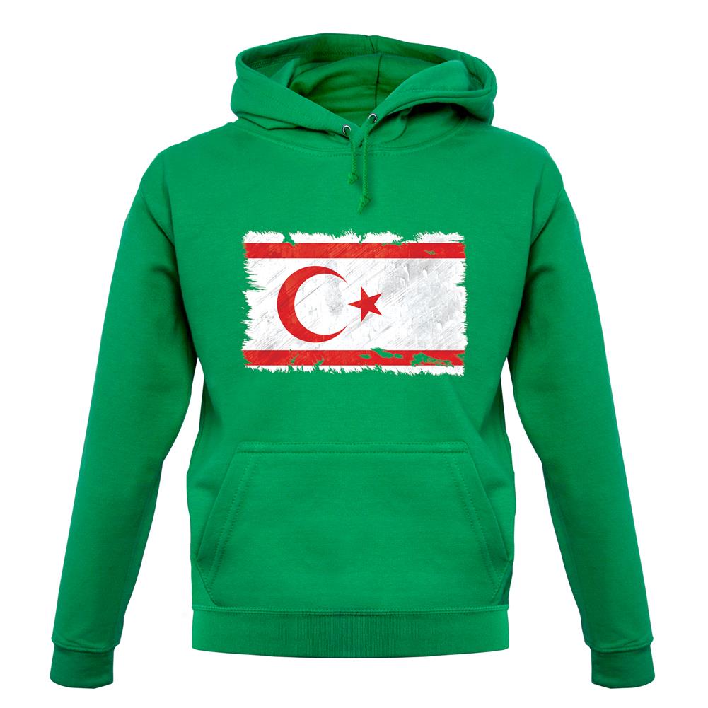 Turkish Republic Of Northern Cyprus Grunge Style Flag unisex hoodie