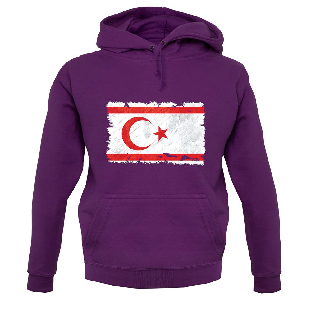 Turkish Republic Of Northern Cyprus Grunge Style Flag unisex hoodie