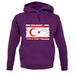 Turkish Republic Of Northern Cyprus Grunge Style Flag unisex hoodie