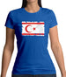 Turkish Republic Of Northern Cyprus Grunge Style Flag Womens T-Shirt