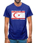 Turkish Republic Of Northern Cyprus Grunge Style Flag Mens T-Shirt