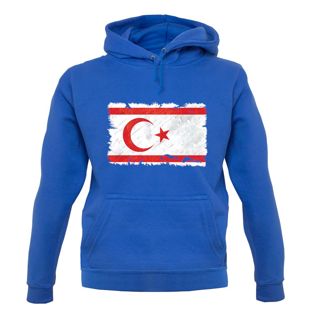 Turkish Republic Of Northern Cyprus Grunge Style Flag unisex hoodie