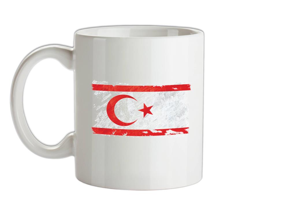 Turkish Republic of Northern Cyprus Grunge Style Flag Ceramic Mug