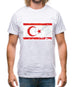 Turkish Republic Of Northern Cyprus Grunge Style Flag Mens T-Shirt