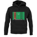 Turkmenistan Barcode Style Flag unisex hoodie