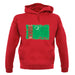 Turkmenistan Grunge Style Flag unisex hoodie