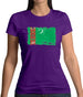 Turkmenistan Grunge Style Flag Womens T-Shirt