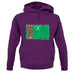 Turkmenistan Grunge Style Flag unisex hoodie