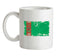 Turkmenistan Grunge Style Flag Ceramic Mug
