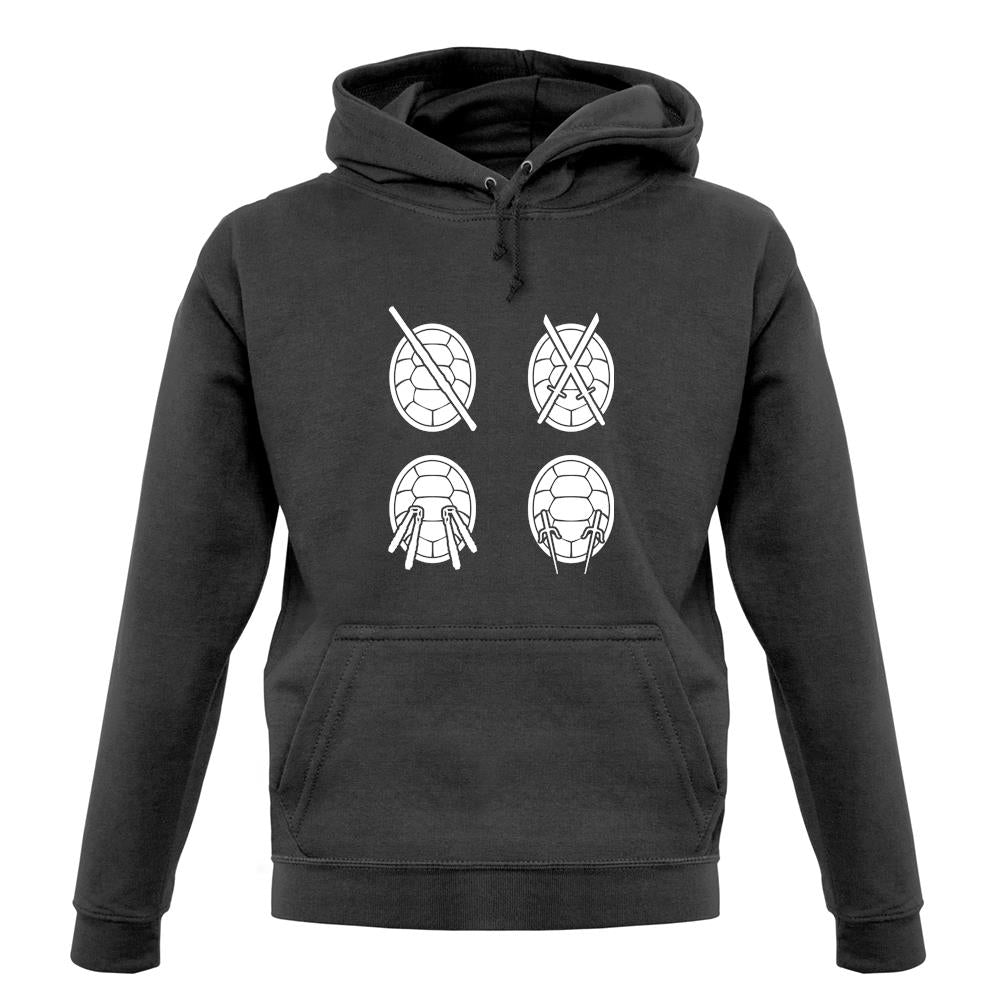 Colour Turtle Weapons unisex hoodie