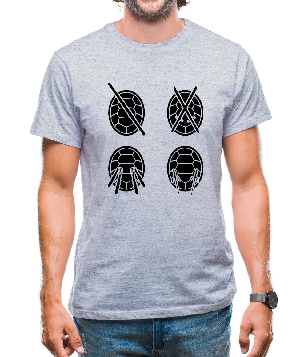 Colour Turtle Weapons Mens T-Shirt